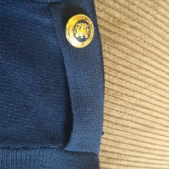 St. John Knit Classic Navy Blue Pant Suit SZ 4/S. - Picture 11 of 12